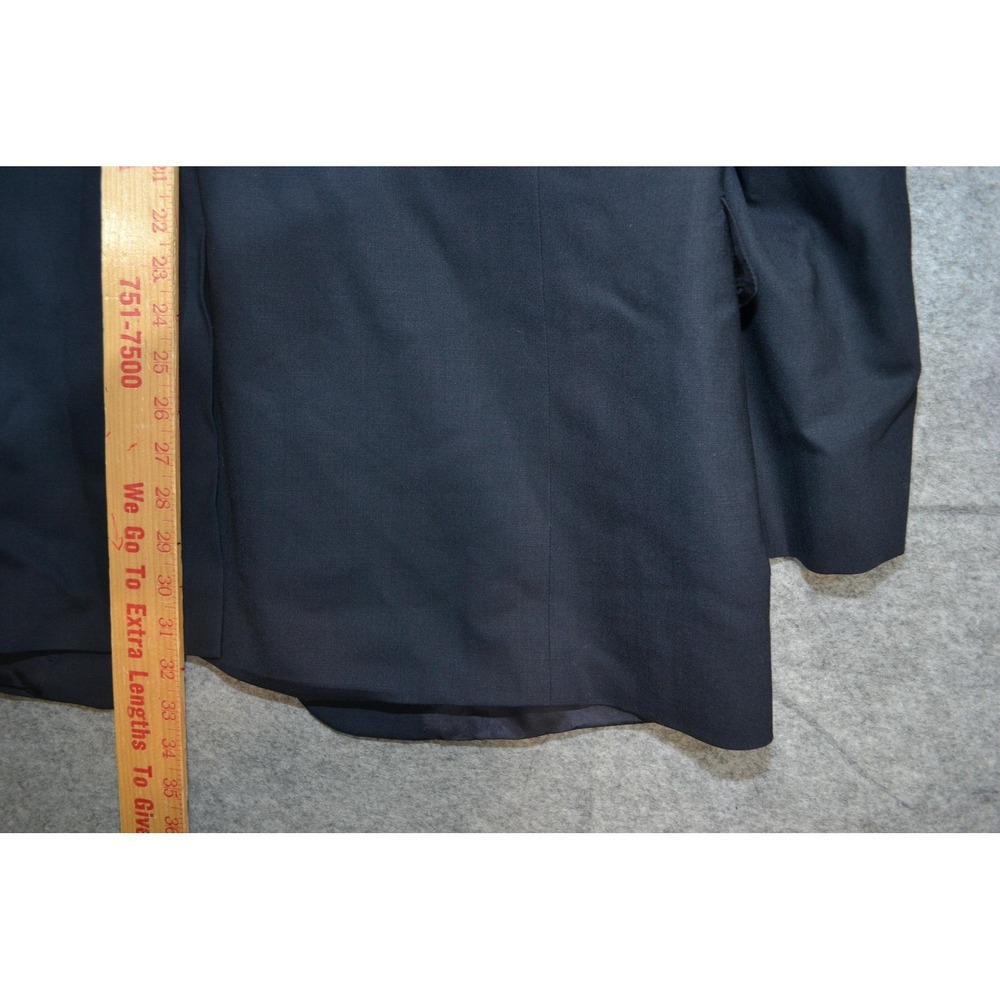 Brooks Brothers 346 Suit Jacket Mens 46R Blue Wool Stretch Sport Coat Blazer - Picture 16 of 16